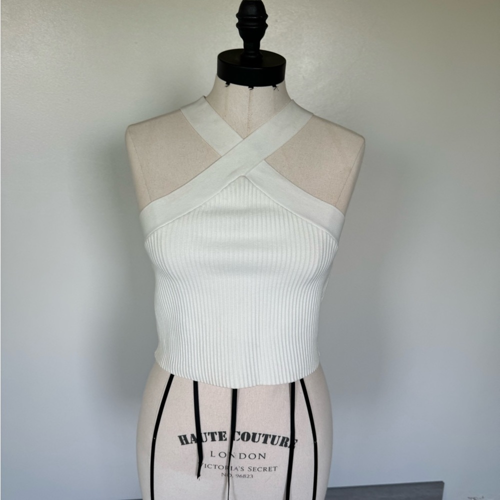 White crop top